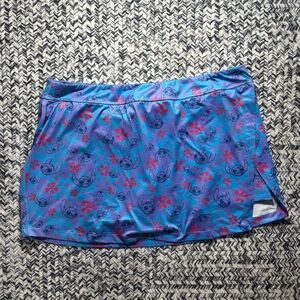 Like New Official Disney Lilo and Stitch Floral Plus Sized Swim Skort Size 2X
